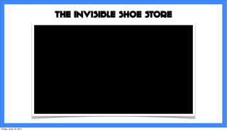 THE INVISIBLE SHOE STORE




Friday, June 10, 2011
 