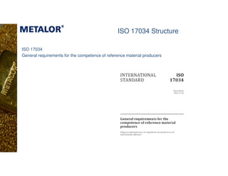 ISO 17034 Reference Materials - LBMA A&R Conference - March 2019 | PDF