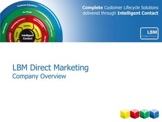 LBM Direct Marketing
Company Overview
 