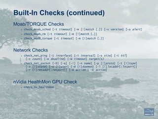 LBNL Node Health Check Update | PDF