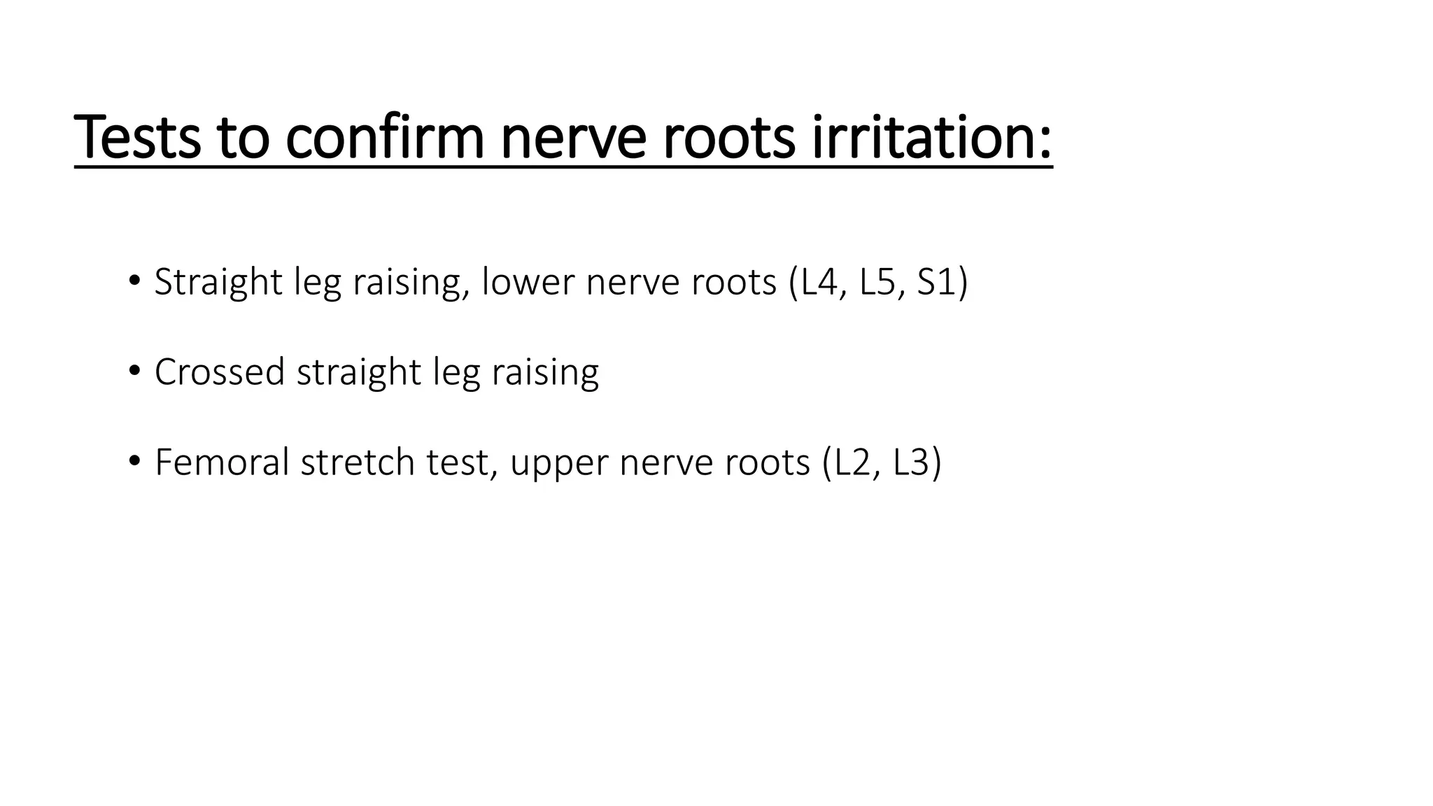 Low back pain differential diagnosis and treatment | PPTX