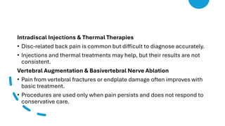 Comprehensive Approach to Diagnosing and Managing Low Back and Neck ...