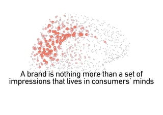 A brand is nothing more than a set of
impressions that lives in consumers minds
 