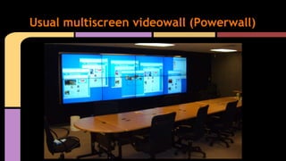 Usual multiscreen videowall (Powerwall)
 