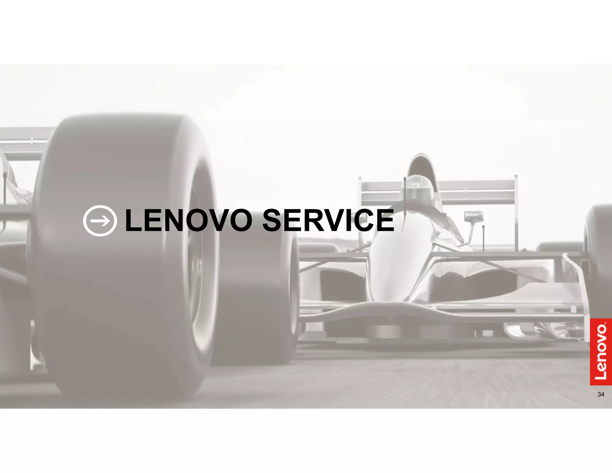 3434
2017 Lenovo confidential. All rights reserved.
LENOVO SERVICE
 
