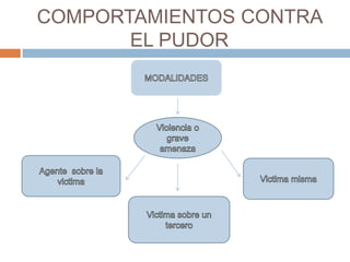 COMPORTAMIENTOS CONTRA
       EL PUDOR
 
