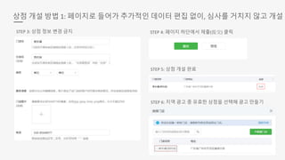 상점 개설 방법 1: 페이지로 들어가 추가적인 데이터 편집 없이, 심사를 거치지 않고 개설
STEP 3: 상점 정보 변경 금지 STEP 4: 페이지 하단에서 제출(提交) 클릭
STEP 5: 상점 개설 완료
STEP 6: 지역 광고 중 유효한 상점을 선택해 광고 만들기
 
