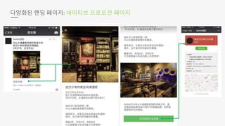 다양화된 랜딩 페이지: 네이티브 프로모션 페이지
 