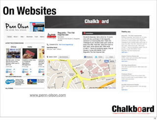 On Websites




     www.penn-olson.com




                          15
 