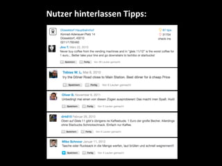 Nutzer	
  hinterlassen	
  Tipps:	
  
 