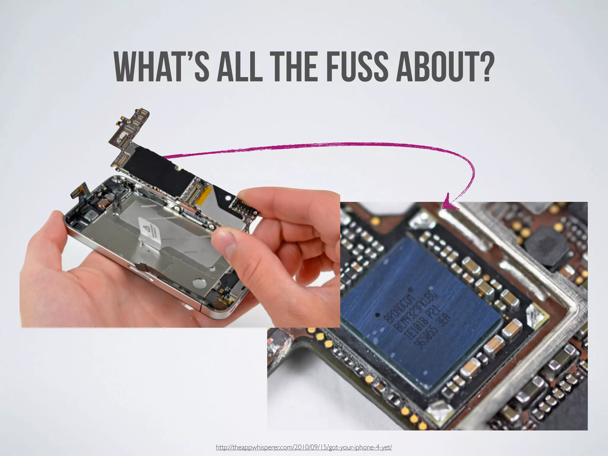 WHAT’S ALL THE FUSS ABOUT?




       http://theappwhisperer.com/2010/09/15/got-your-iphone-4-yet/
 