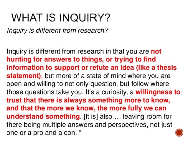 starting with inquiry habits of mind of academic writers