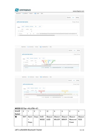 LoRaWAN Bluetoothトラッカー LBT1 日本語マニュアル | PDF