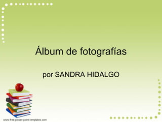 Álbum de fotografías 
por SANDRA HIDALGO 
 
