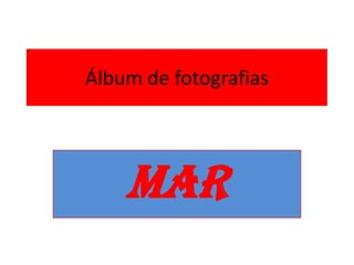 Álbum de fotografias MAR 