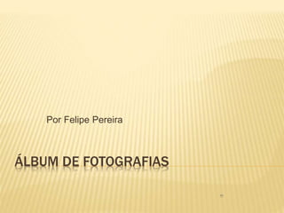 ÁLBUM DE FOTOGRAFIAS
Por Felipe Pereira
 
