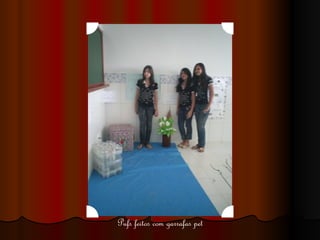 Pufs feitos com garrafas pet 