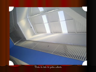 Vista do teto do pátio coberto 