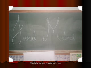 Atividade em sala de aula do 9º ano 