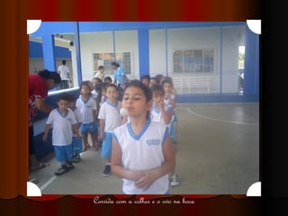 Corrida com a colher e o ovo na boca 