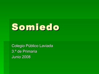 Somiedo Colegio Público Laviada 3.º de Primaria Junio 2008 