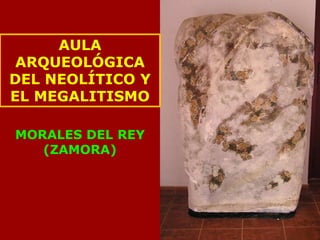 AULA
 ARQUEOLÓGICA
DEL NEOLÍTICO Y
EL MEGALITISMO

MORALES DEL REY
   (ZAMORA)
 