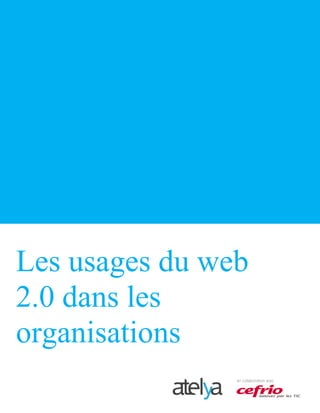 Les usages du web
2.0 dans les
organisations
 