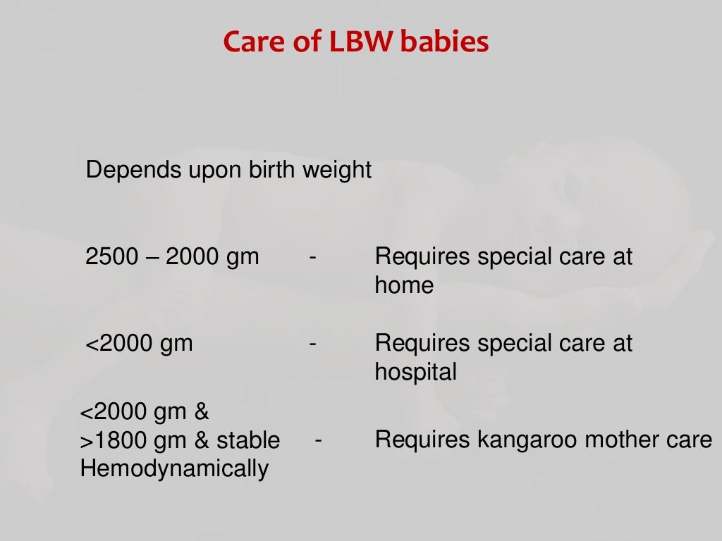 Low birth weight