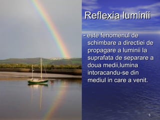 Reflexia Reflexia si refractia | PPT