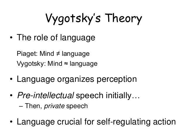 vygotsky's theory of language development