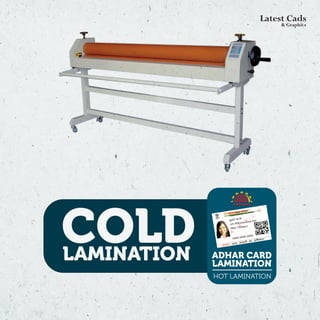 COLD LMAINATION & SUNBOARD MOUNTING