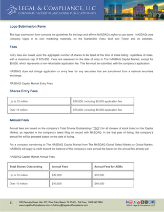 Nasdaq Filing Legal & Compliance, LLC- Whitepaper- NASDAQ Listing Requirements | PDF