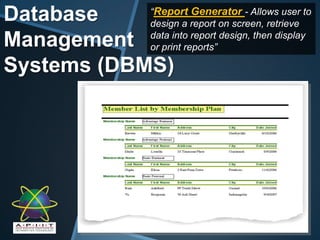 In other words…DATABASE
