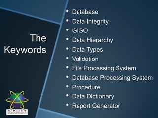 The KeywordsDatabase
