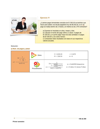 146 de 269
Primer semestre
 