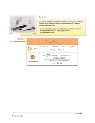 161 de 269
Primer semestre
 