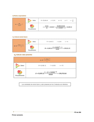 179 de 269
Primer semestre
 