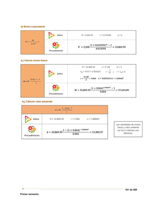 181 de 269
Primer semestre
 