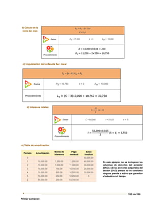 200 de 269
Primer semestre
 