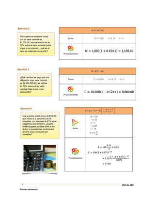 258 de 269
Primer semestre
 