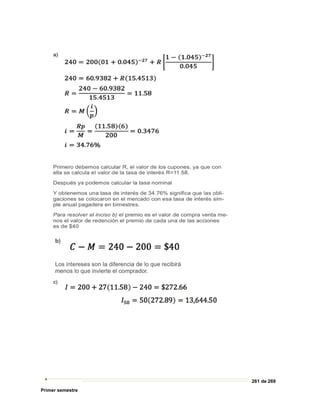 261 de 269
Primer semestre
 
