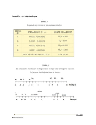 64 de 269
Primer semestre
Solución con interés simple
 