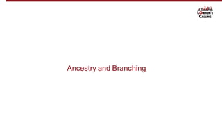 Ancestry and Branching
 