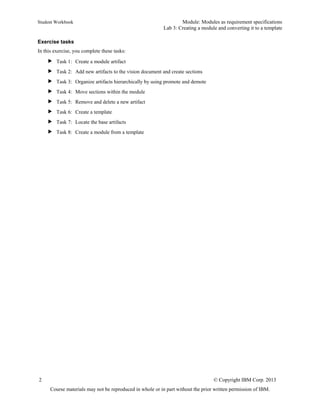 Lab 3: Creating a module and converting it to a template | PDF