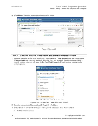 Lab 3: Creating a module and converting it to a template | PDF