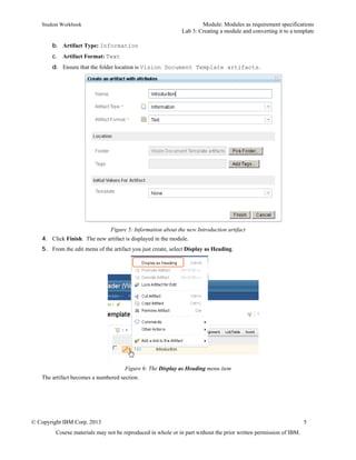Lab 3: Creating a module and converting it to a template | PDF
