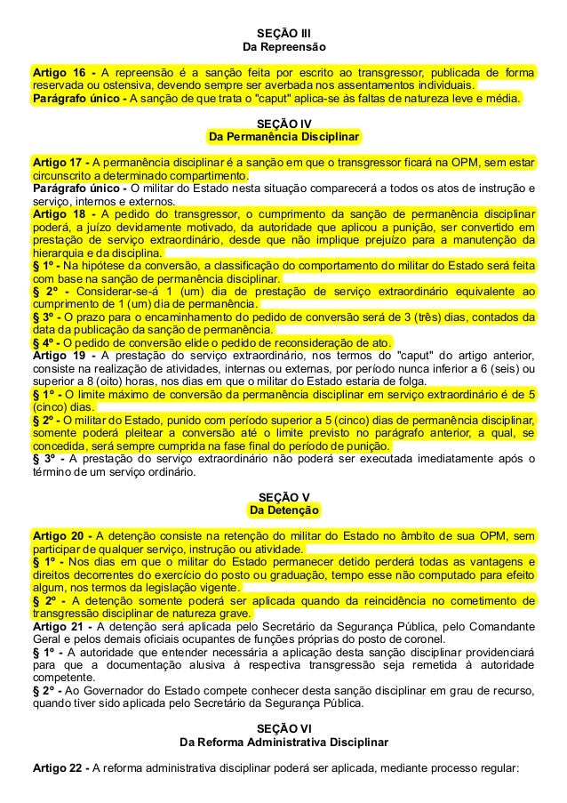 Lei Complementar 893/01 - Regulamento da Polícia Militar 