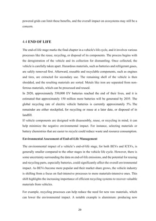 Life Cycle Analysis of Electric and Internal Combustion Engine Vehicles ...
