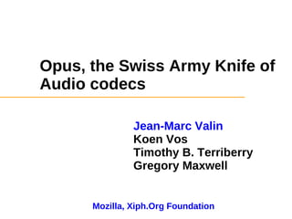 Opus codec | PDF