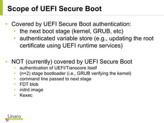 LCA14: LCA14-105: UEFI secure boot | PDF